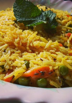 A picture of Vegetable Pulao.