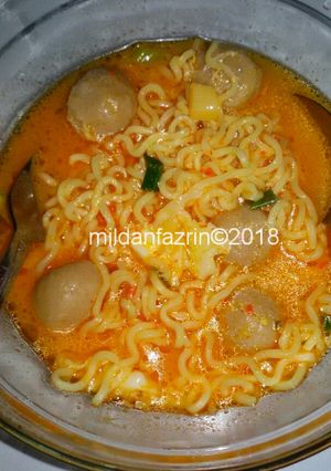 Foto resep Seblak mie kuah pedas