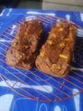 Budín de harina de nuez con harina de algarroba