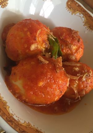 Foto resep Balado telor simple