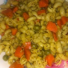 A picture of Stir fried macaroni.