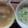 Bakso Keju Ayam Sayur + Nasi Bayam (MPASI 8m+)