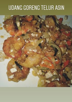 Foto resep Udang Goreng Telur Asin Pedas