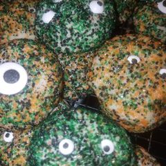 A picture of Halloween Sugar Monster Cookies.