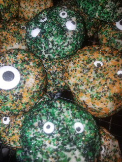 A picture of Halloween Sugar Monster Cookies.