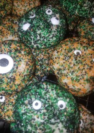 A picture of Halloween Sugar Monster Cookies.