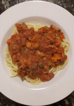 A picture of Pasta with Tuna.