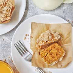 A picture of Vegan pumpkin muffins.