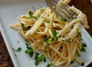 Foto de Spatzle com Emmental