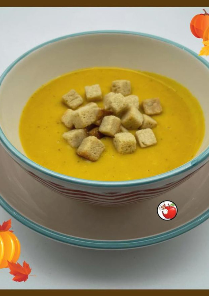 Una foto de Puré especiado de calabaza y coco