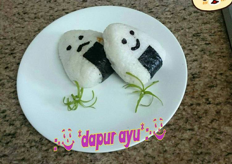 onigiri tempe penyet/onigiri rasa jawa