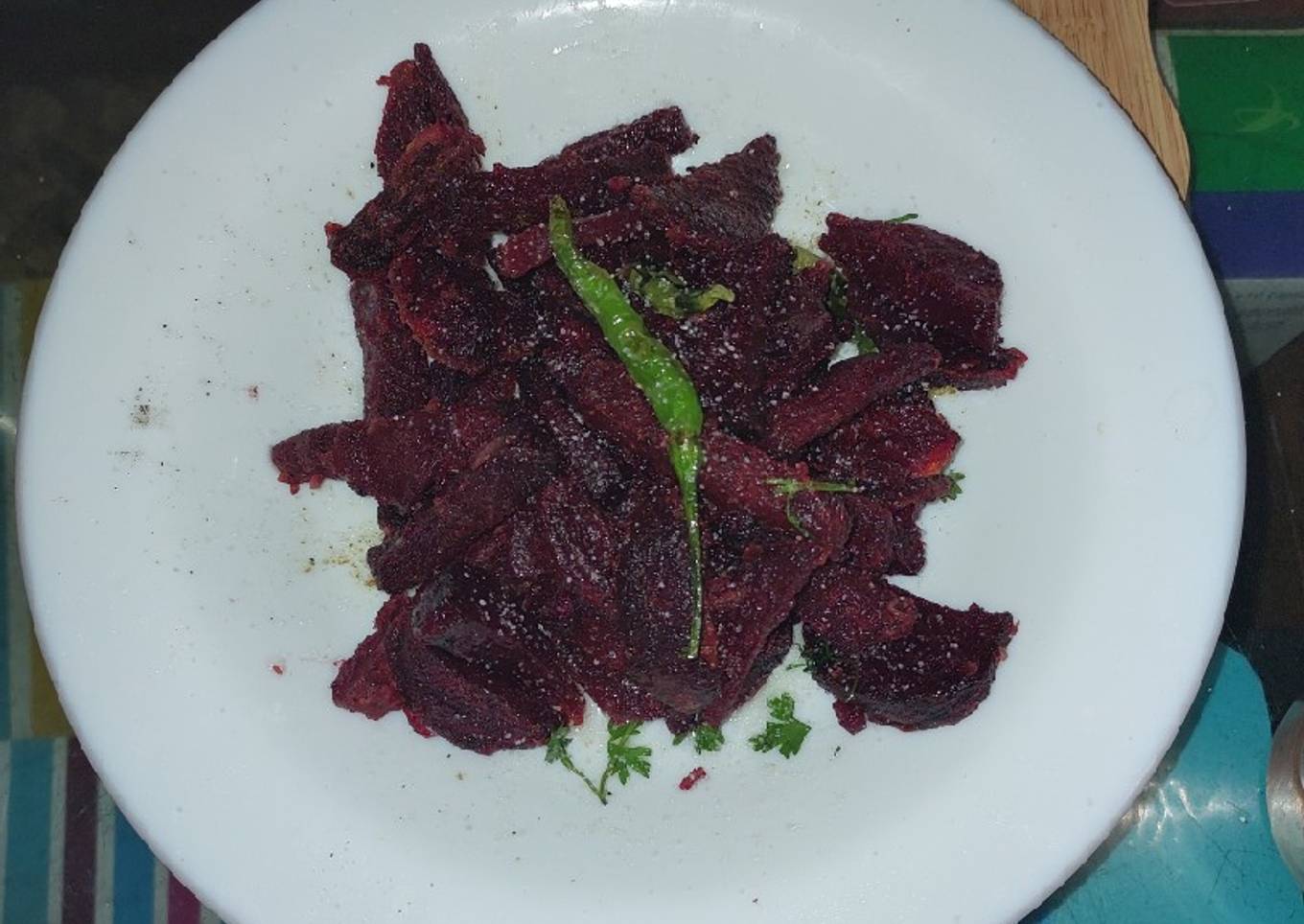 Beetroot chips