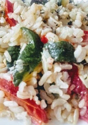Una foto de Zapallitos al Vapor con Arroz