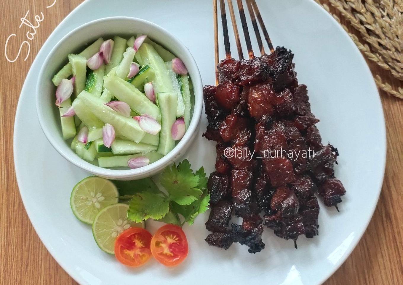 Sate Kambing pakai oven