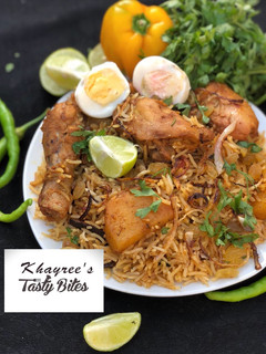 A picture of Chicken Biryani.