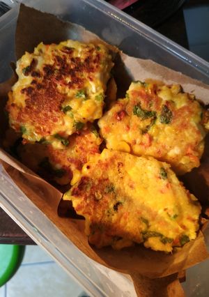 Foto resep Dadar jagung tahu / bakwan diet
