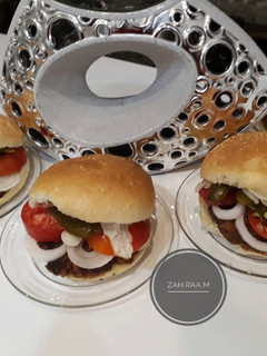 عکسی از دستور نان همبرگر خانگی