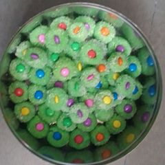Rava ladoo A picture of Rava ladoo.