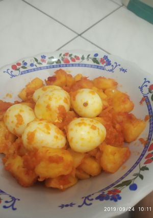 Foto resep Balado puyuh dan kentang