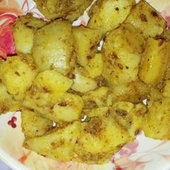 A picture of Chatpata aloo.