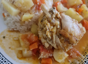Una foto de Pollo al jugo