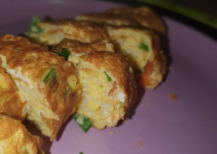 Roll nasi telur