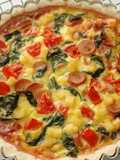 (Sourdough Discard) Quiche Lorraine/Spinach Pie
