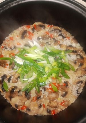 Foto resep Nasi Ublek Jamur Magicom