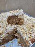 Torta integral de peras y avena