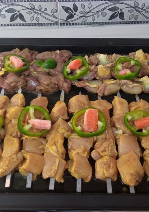 عکسی از دستور 😋کباب مرغ😋