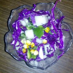 A picture of Purple cabbage salad.