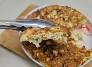 高麗菜烘蛋 的食譜成品照片