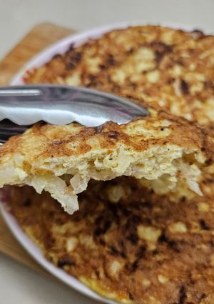 高麗菜烘蛋 的食譜成品照片
