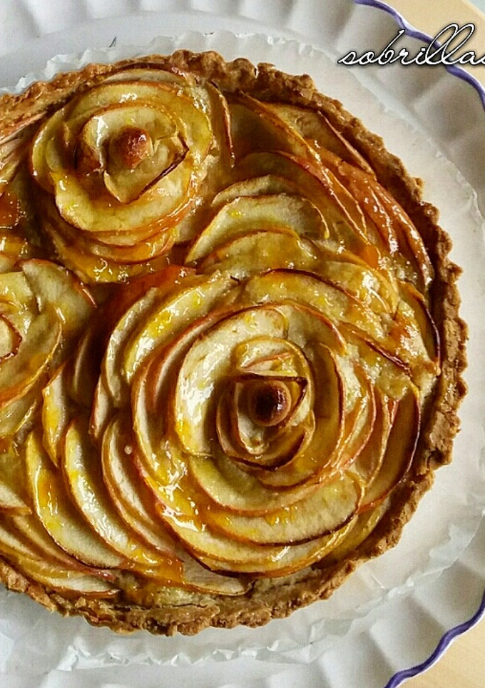 Una foto de Tarta de Manzana y Mazapán
