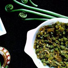 A picture of Fiddlehead Ferns / Lingdu Ki Sabji Recipe.
