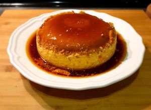Una foto de Flan de huevo sin flanera