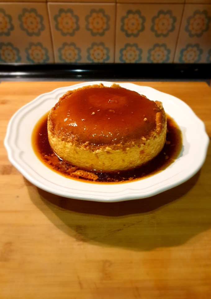 Una foto de Flan de huevo sin flanera