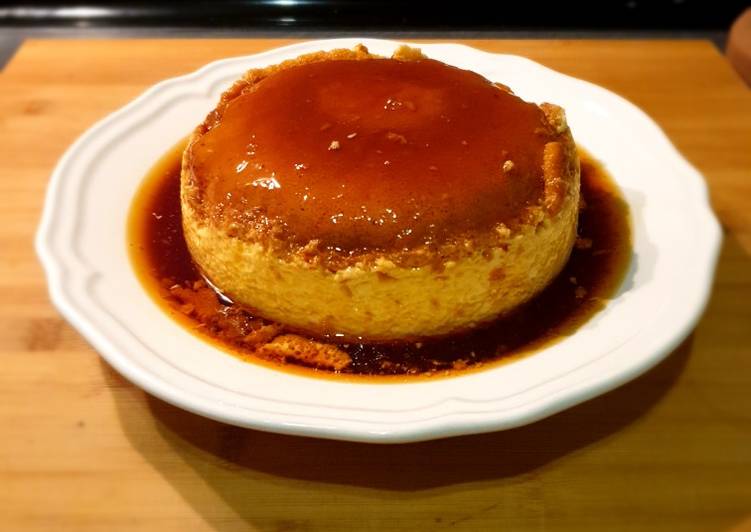 Flan de huevo sin flanera