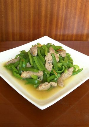 黑胡椒青椒肉羹 的食譜成品照片