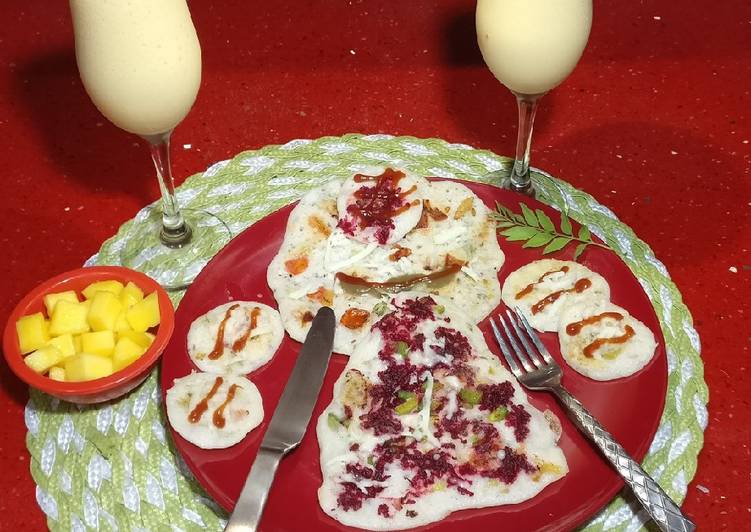 How to Make Perfect Uttappam(beet root &amp;cheese)