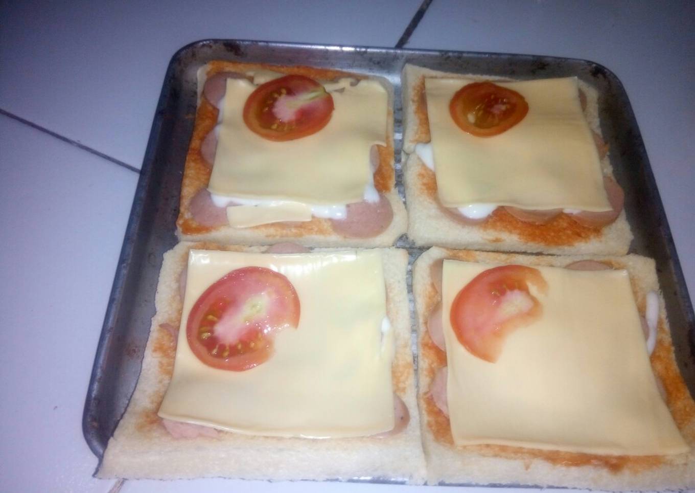 Pizza roti tawar