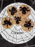 Pizzetas Terroríficas con Arañas de Aceitunas Negras