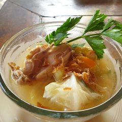 A picture of Chicken soup.