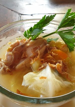 A picture of Chicken soup.