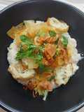 Bubur ayam chinese (bubur ayam canton)