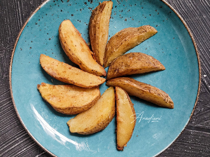 Resep Potato wedges bumbu kari yang Sempurna