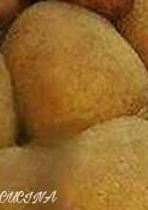 A picture of Arancini with Gorgonzola and Speck.