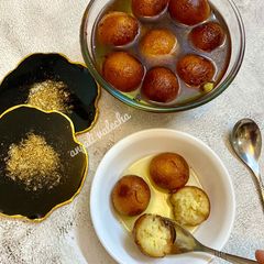A picture of Milk powder gulab jamun.