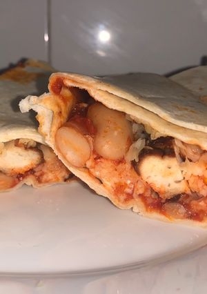 Paradicsomos babos wrap recept fotója