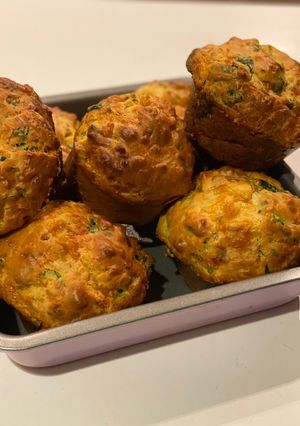 Foto resep Savoury Muffins (bayam & keju)